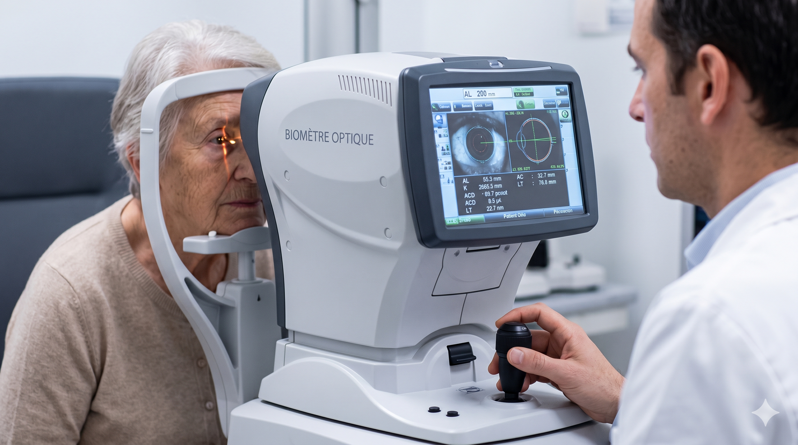 Mesure préopératoire par biomètre optique