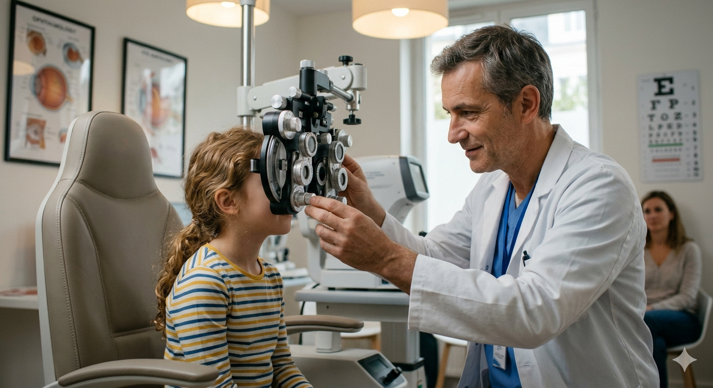 Examen ophtalmologique pédiatrique